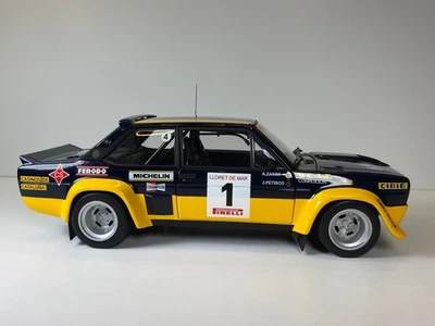 Kyosho Fiat 131 Abarth Oil Fiat #1 Zanini Rally Costa Brava 1979 1/18 08372D - Image 1 of 4