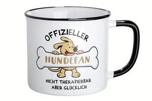 Keramiktasse Hundefan, XL Tasse für Hundeliebhaber, Kaffeebecher mit Spruch - Bild 1 von 1