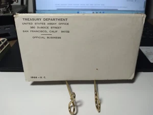 1968 Sealed Mint Set Original Envelope 10 Brilliant Uncirculated Coins  - Picture 1 of 2