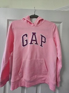 Girls Pink GAP Logo Hoodie Sweater, Size Xs - Picture 1 of 4