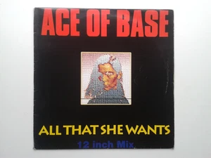 ACE OF BASE "ALL THAT SHE WANTS" 4 TRACK 12" SINGLE 1982 EXCELLENT - Picture 1 of 5