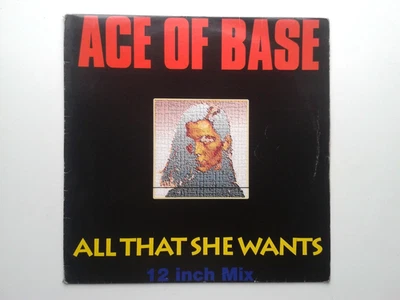 ACE OF BASE "ALL THAT SHE WANTS" 4 TRACK 12" SINGLE 1982 EXCELLENT - Image 1 of 4