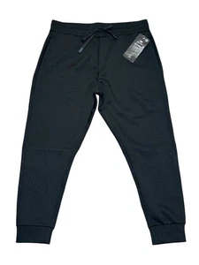 Pantalones deportivos Cory Vines negros L/G mezcla de poliéster y rayón nuevos con etiquetas - Imagen 1 de 6