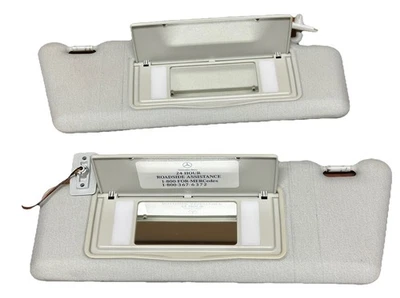 94-00 Mercedes-Benz W202 Clase C Izquierda + Derecha Parasol Par Gris Fabricante de Equipo Original Foto 1 de 4