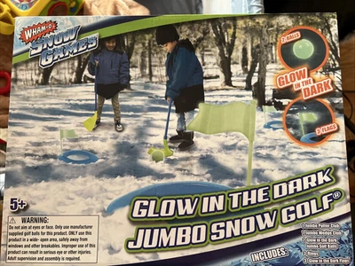 Jumbo Snow Golf Brilla en la Oscuridad - Diversión Familiar en la Nieve. Edades 5 a 105. Gran regalo Foto 1 de 4