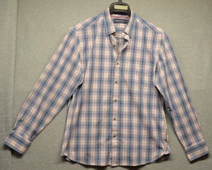 Fish Hippie Co Men's Long Sleeve Plaid Shirt Size Medium Solace Collection - Picture 1 of 8