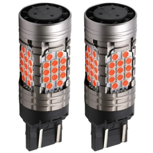 SYNETICUSA CANBUS 7443 Red LED Light Error Free Brake Stop Bulbs - Foto 1 di 11