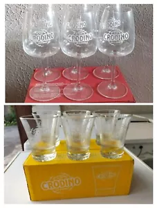12er Set Bargläser 2 Versionen Rotwein Weiß Aperitif Crodino - Bild 1 von 23