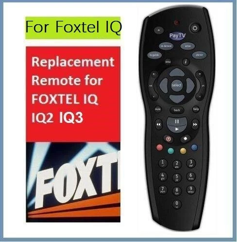 New* Foxtel Remote Replacement for the Foxtel IQ Remote Control Black colour - image 1 of 1