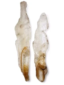 Golden Phantom Selenite Crystal Specimens Utah 1114.3 grams. 2 Piece Lot - Picture 1 of 1