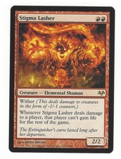 MTG Magic The Gathering Eventide Stigma Lasher Rare Red Elemental Shaman