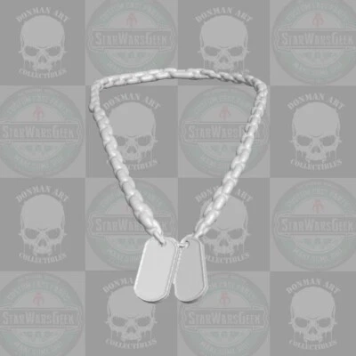 DONMAN ART Military Dog Tags custom accessory for 1:18 1:12 1:10 1:6 action figures