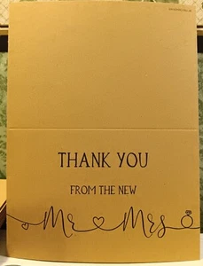 74 Count Thank You Notes For Wedding Kraft Paper Bulk Thank You Cards Set - Picture 1 of 6