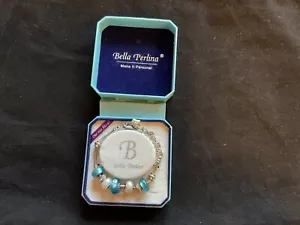 Bella Perlina Silberton größenverstellbar Charm Stil Armband Schmuck - Bild 1 von 2