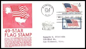1959 U. S. Flag 4c 49 stars Sc 1132 FDC with C. Stephen Anderson cachet (J11 - Picture 1 of 1