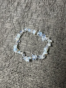 Crystal Gemstone Stretch Bracelet Opalite - Picture 1 of 1