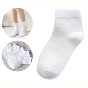 5 Pair Womens Casual White Socks Sport Athletic School Crew Socks 9-11 NEw - Picture 1 of 5
