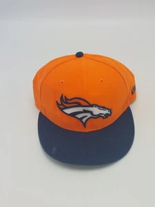 Gorra New Era 59Fifty Denver Broncos ajustada 7 1/4 NFL fútbol americano naranja azul - Imagen 1 de 7