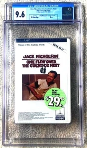 ONE FLEW OVER THE CUCKOO’S NEST - Thorn EMI - Sealed Beta Not VHS - CGC 9.6 A++ - Picture 1 of 5