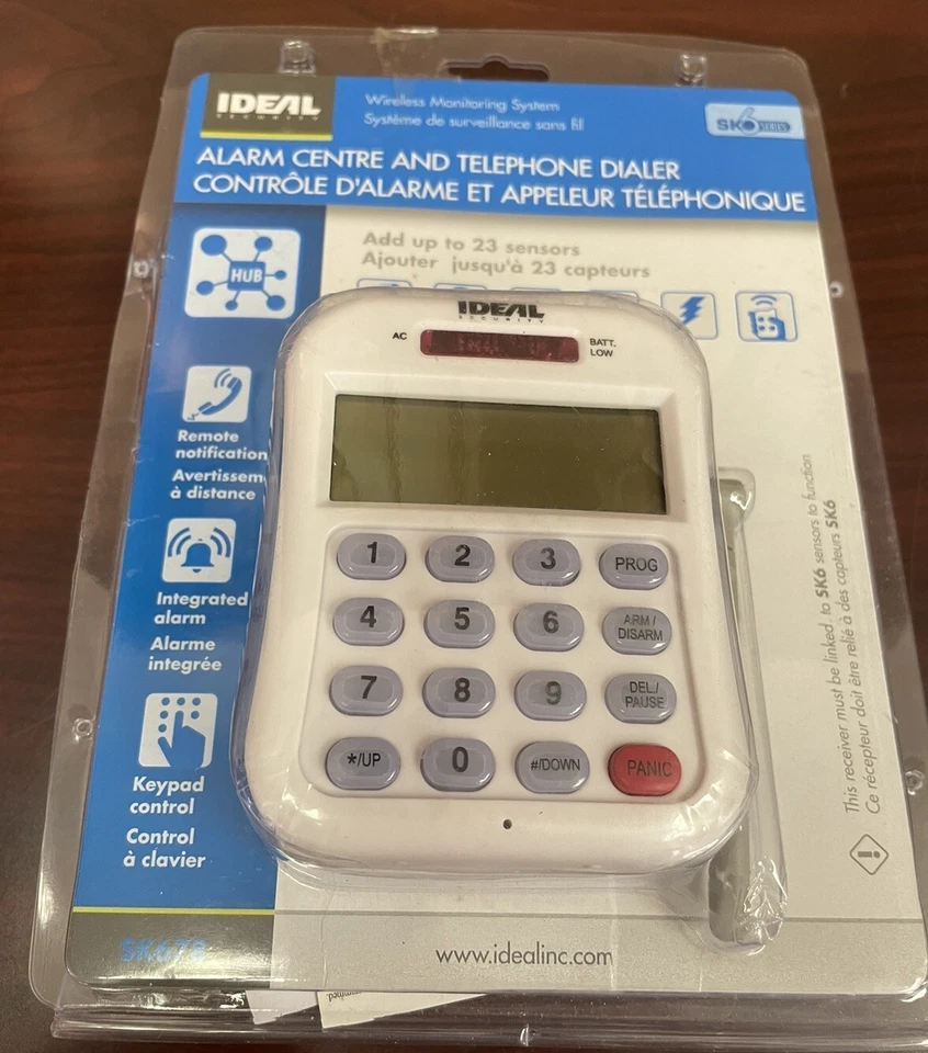 Centro de alarma de seguridad ideal y marcador telefónico monitoreo del hogar NUEVO caja abierta Foto 1 de 4