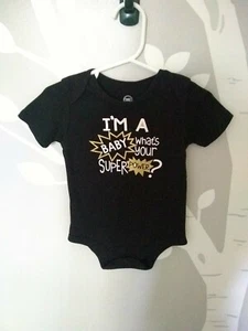 Unisex Baby 18 months "I'm a Baby what's your superpower?" One Piece Bodysuit - Picture 1 of 2