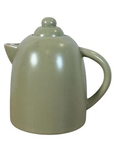 MSRF, Inc Coffee Pot Tea Ceramic Pottery Green Lidded - Picture 1 of 9