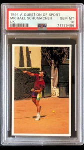 1994 A Question of Sport Formula 1 Michael Schumacher PSA 10 Gem Mint - Picture 1 of 4