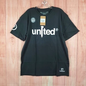 Mitchell & Ness Fani Mens Shirt Large Black Cotton Crew Neck Atlanta United FC - Picture 1 of 13