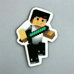 Minecraft Pegatina Niño Diamante Espada Brillante - Imagen 1 de 2