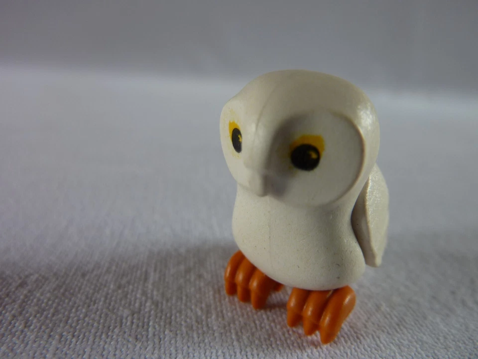 PLAYMOBIL CHOUETTE BLANCHE HIBOU OISEAU NATURE FORET ANIMAUX PARC FERME ZOO - Photo 1/1