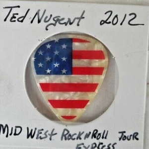 Ted Nugent Motor city Madman 2012 Tour issued Guitar Pick - Picture 1 of 2