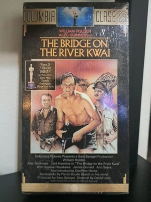VHS The Bridge On The River Kwai 1991 Sealed Tape! Foto 1 de 3
