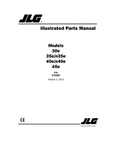 JLG 30e 35e 40e 45e n35e n40e Boom Lift Parts Catalog Manual CE - Picture 1 of 10