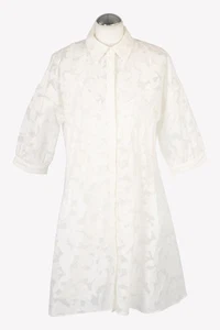 Club Monaco Damen Kleid Gr. 40 (10) Weiß Kleid A-Linie Dress - Bild 1 von 5