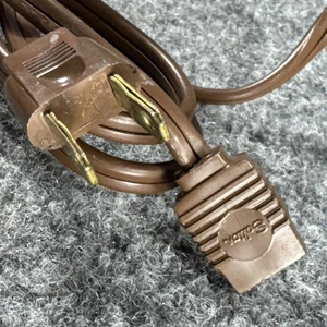 Salton Hotray Power Cord 7A 125V Brown 2-Hole Replacement ~6 ft - Picture 1 of 5