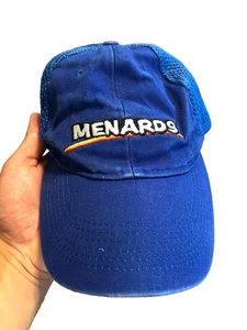 Gorra de béisbol Menards azul usada - Imagen 1 de 2