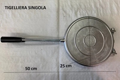 TIGELLIERA STAMPO SINGOLO TIGELLE MADE IN ITALY IN ALLUMINIO TIGELLONE - Immagine 1 di 4