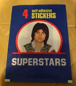 SUPERSTARS TOP SELLERS EXTREMELY RARE ORIGINAL UNOPENED PACK OF STICKERS - Picture 1 of 2