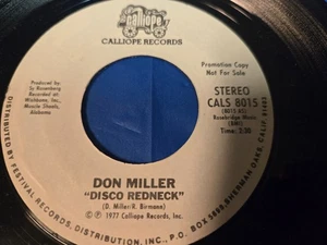 Don Miller – Disco Redneck - 7" VINYL SINGLE - Picture 1 of 3