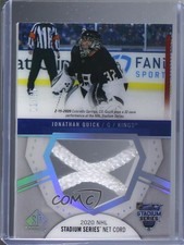 2020-21 SP Game Used NHL Stadium Series Material Net Cord /35 Jonathan Quick