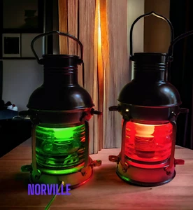 10 Zoll Elektrische Laterne Lampe Boot Licht Retro Lampe für Gartenterrasse Zimmer Dekor - Bild 1 von 5