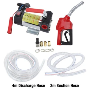 12V Dieselpumpe Kraftstoffpumpe Heizölpumpe Absaugpumpe Selbstansaugend Ölpumpe - Bild 1 von 12