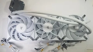 Corsair iCUE H150i Refroidisseur CPU Liquide 360mm avec 3 Ventilateurs CW-9060077-WW Blanc *LIRE - Photo 1/6
