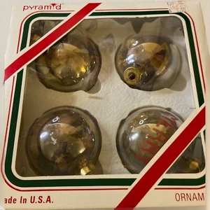 Rauch USA Pyramide Satin Glanz Gold Krone Ornamente Potpourri gefüllt Packung 4 LESEN - Bild 1 von 8