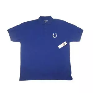 Neu Herren NFL Indianapolis Colts Poloshirt Football blau 2X-4X Big Man Football - Bild 1 von 1