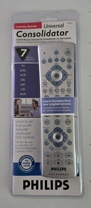 Philips 7 Device Universal Remote Control Silver Gray Fully Working - Picture 1 of 3
