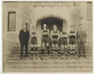 1925 WICOMICO HIGH STATE CHAMPIONS SALISBURY, MD ARMORY BASKETBALL TEAM PHOTO - Picture 1 of 2