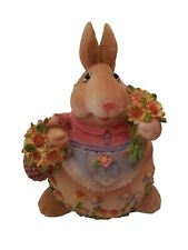 Vintage Cute Easter Bunny Figure 9 in multicolor