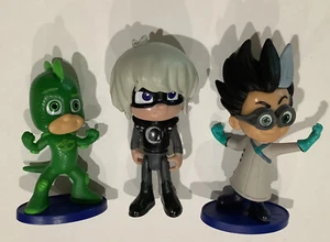 PJ Masks action figures figurine Toys Gekko & Romeo & Luna Girl 3” Nice Cake Top - Picture 1 of 2