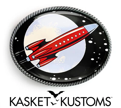 Игрушечный ракетный корабль ретро космический корабль унисекс ручная работа ремесленник пряжка ремня - 5 - Изображение 1 из 4